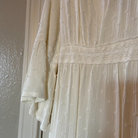 White Swiss Dot Maxi Dress - Picture 2 of 4